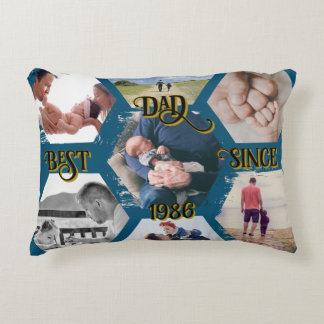 Customizable 'Best Dad Since' Accent Pillow