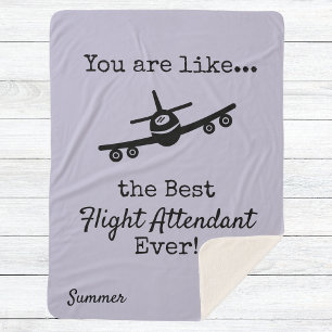 Customizable Best Flight Attendant Blanket