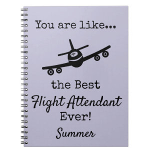 Customizable Best Flight Attendant Notebook