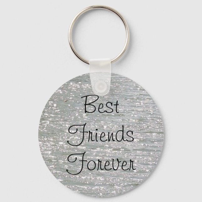 Customizable Best Friends Forever Keychain (Front)
