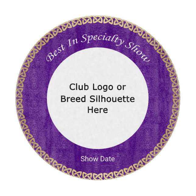 Customizable Best In Specialty Show Cutting Board (Front)