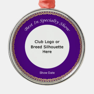 Customizable Best In Specialty Show Metal Ornament