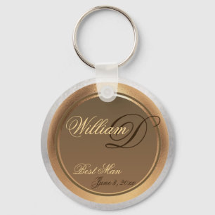 Customizable Best Man Keepsake Keychain