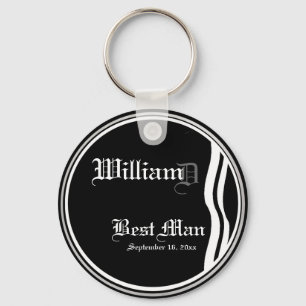 Customizable Best Mans Keepsake Keychain