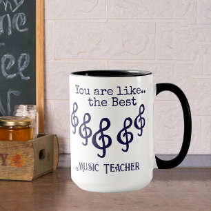 Customizable Best Music Teacher Mug