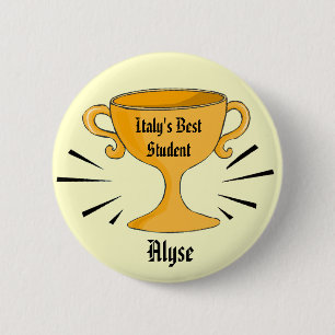 Customizable Best Student Award Pin