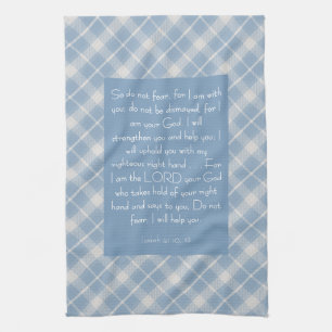 Customizable Bible Verse Isaiah 41:10, 13  Kitchen Towel
