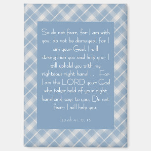 Customizable Bible Verse Isaiah 41:10, 13 Magnet