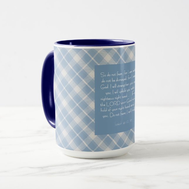 Customizable Bible Verse Isaiah 41:10, 13  Mug (Front Left)