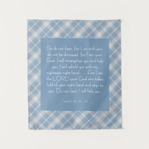 Customizable Bible Verse Isaiah 41:10, 13  Tapestry