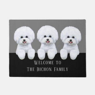 Customizable Bichon Frise Doormat