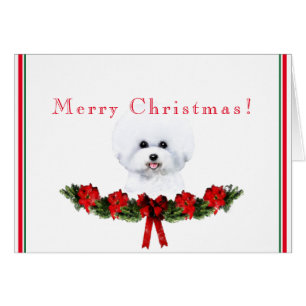 Customizable Bichon Frise Holiday Card