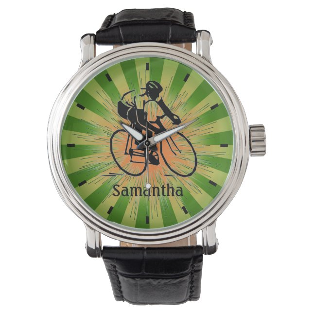 Customizable  Biking Design Watch (Front)