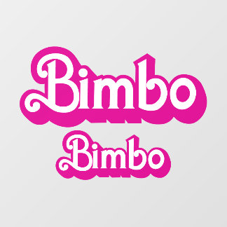 Customizable Bimbo Window Cling