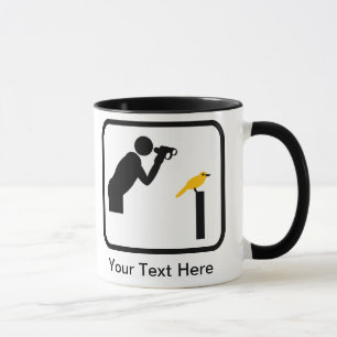 Customizable Birder / Bird Watcher Logo Mug