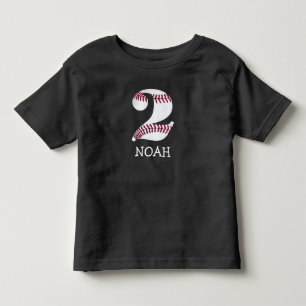 Customizable birthday baseball shirt for 2 yr old