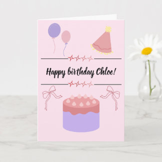 Customizable birthday card 