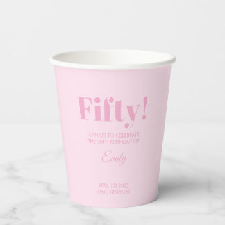 Customizable Birthday Celebration Paper Cups