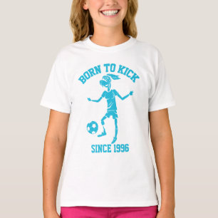 Customizable Birthday female soccer tees