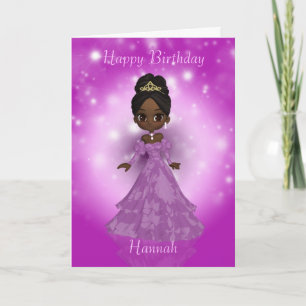 customizable birthday greeting card with cutie