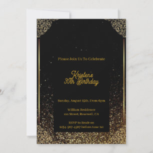 Customizable Birthday Invitation