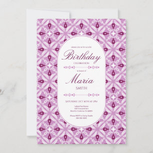 Customizable Birthday Invitation in Petaline