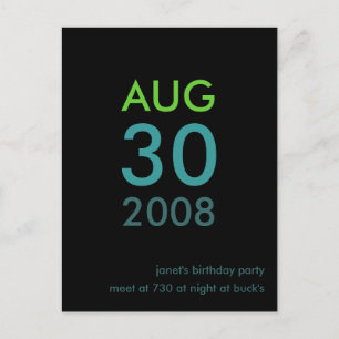 Customizable - Birthday invite - Simple Invitation