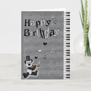 Customizable Birthday Panda Card