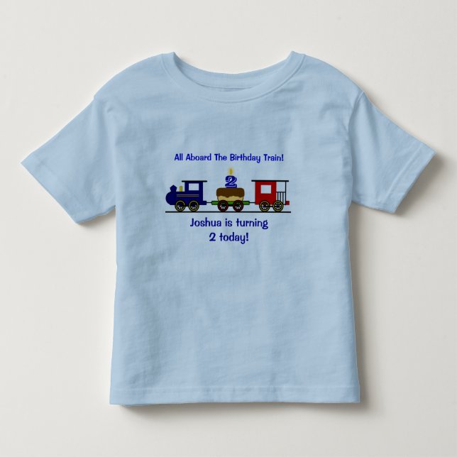 Customizable Birthday Train Shirt (Front)
