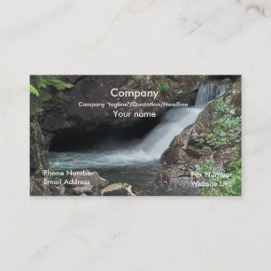 Customizable Biz Card with nature background