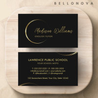 Customizable Black and Gold Professional Business