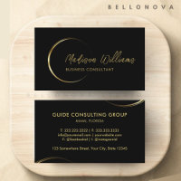 Customizable Black and Gold Professional Business