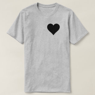 CUSTOMIZABLE BLACK HEART T-Shirt