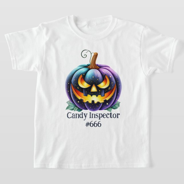 Customizable Black Jack o'Lantern  T-Shirt (Laydown)