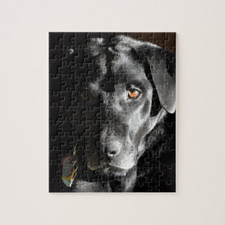 Customizable Black Labrador Retriever Jigsaw Puzzle
