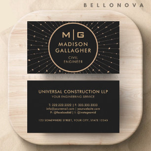 Customizable Black Space Cosmos Professional  Business Card