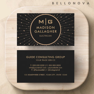 Customizable Black Space Cosmos Professional Business Card