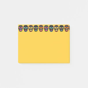 Customizable Black Sugar Skulls Post-it Notes