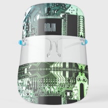 Customizable Black Teal PCB Geek Techie Robotic