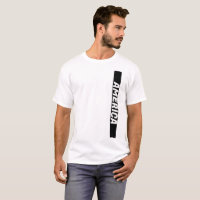 Customizable Black Vertical Banner T-Shirt