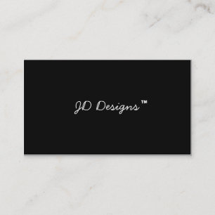 Customizable Black & White Monogram Business Cards