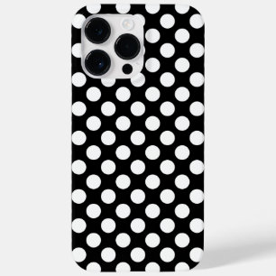 Customizable Black White Polka Dots Case-Mate iPhone 14 Pro Max Case