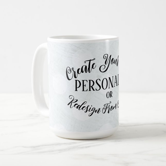 Customizable Blank - Create Your Own Coffee Mug (Front Left)