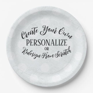 Customizable Blank - Create Your Own Paper Plate