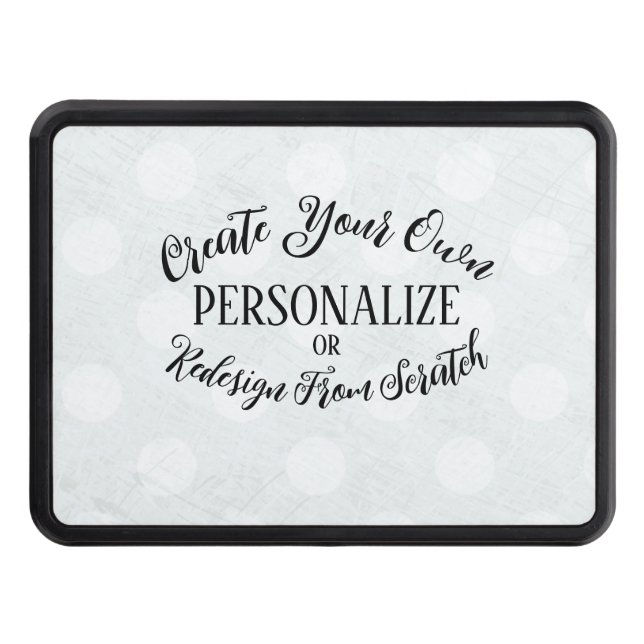 Customizable Blank - Create Your Own Trailer Hitch Cover (Front)