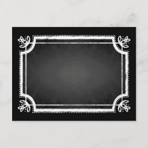 Customizable Blank Faux Chalkboard Postcard