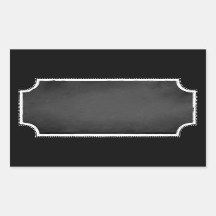Customizable Blank Faux Chalkboard Sticker Labels