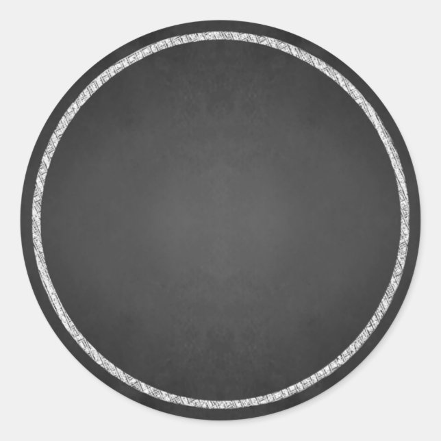 Customizable Blank Faux Chalkboard Stickers (Front)