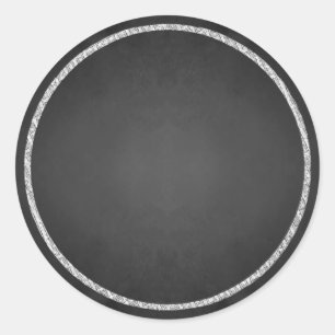 Customizable Blank Faux Chalkboard Stickers