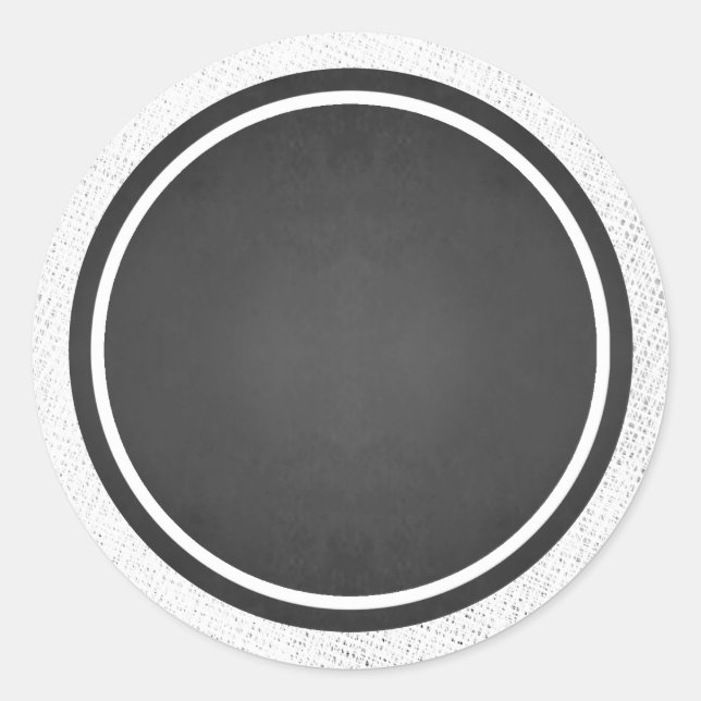 Customizable Blank Faux Chalkboard Stickers (Front)